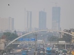 Dense layer of smog envelops Anand Vihar, as seen on Thursday. (RAJ K RAJ /HT PHOTO) Dense layer of smog envelops Anand Vihar, as seen on Thursday. (RAJ K RAJ /HT PHOTO)