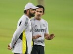 India's Rohit Sharma, left, speaks to head coach Gautam Gambhir India's Rohit Sharma, left, speaks to head coach Gautam Gambhir