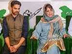 Peoples Democratic Party (PDP) chief Mehbooba Mufti (right) and party MLA Waheed Para addressing a press conference in Srinagar. (PTI) Peoples Democratic Party (PDP) chief Mehbooba Mufti (right) and party MLA Waheed Para addressing a press conference in Srinagar. (PTI)
