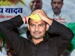 Janshakti Janta Dal chief Tej Pratap Yadav during 'Constitutional Rights Conference of Backward Classes and Dalits', in Patna, Saturday, Sept. 20, 2025. Janshakti Janta Dal chief Tej Pratap Yadav during 'Constitutional Rights Conference of Backward Classes and Dalits', in Patna, Saturday, Sept. 20, 2025.