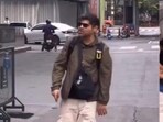 The man has been charged with threatening behaviour and causing a public disturbance. 