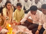 Priya Kapur shared a throwback of Sunjay Kapur performing puja inside the house. Priya Kapur shared a throwback of Sunjay Kapur performing puja inside the house.