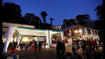 A view of the screening centre set-up during a previous edition of the Dharamshala international film festival. (HT file) A view of the screening centre set-up during a previous edition of the Dharamshala international film festival. (HT file)
