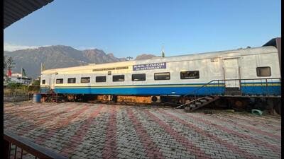 According to an official order, the train will stop at Reasi for two minutes in both directions (HT Photo) According to an official order, the train will stop at Reasi for two minutes in both directions (HT Photo)