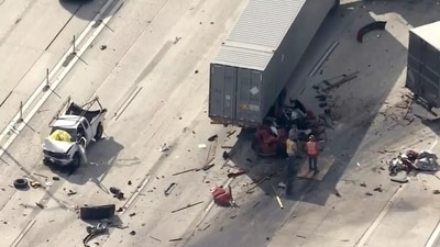 A 21-year-old Indian man, Jashanpreet Singh, caused a deadly truck crash in California. The accident claimed the lives of 3 people. (X/@TabZLive) A 21-year-old Indian man, Jashanpreet Singh, caused a deadly truck crash in California. The accident claimed the lives of 3 people. (X/@TabZLive)