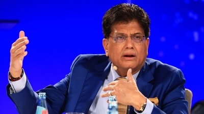 Piyush Goyal, India's minister of commerce and industry, at the Berlin Global Dialogue in Berlin, Germany, on Friday, Oct. 24, 2025. (Bloomberg) Piyush Goyal, India's minister of commerce and industry, at the Berlin Global Dialogue in Berlin, Germany, on Friday, Oct. 24, 2025. (Bloomberg)