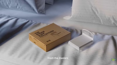 IKEA has introduced a tiny NFC bed for phones to help users combat scrolling at night. (YouTube) IKEA has introduced a tiny NFC bed for phones to help users combat scrolling at night. (YouTube)