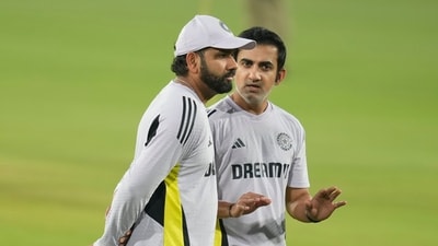 India's Rohit Sharma, left, speaks to head coach Gautam Gambhir (AP) India's Rohit Sharma, left, speaks to head coach Gautam Gambhir (AP)