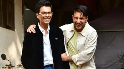 Karan Johar and Ibrahim Ali Khan