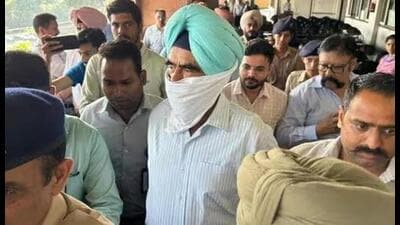 Suspended deputy inspector general (DIG) Harcharan Singh Bhullar (HT Photo) Suspended deputy inspector general (DIG) Harcharan Singh Bhullar (HT Photo)