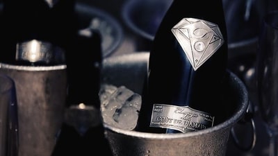 The world's most expensive bottle of champagne, is dripping in gold and diamonds — literally (Photo: Pinterest) The world's most expensive bottle of champagne, is dripping in gold and diamonds — literally (Photo: Pinterest)