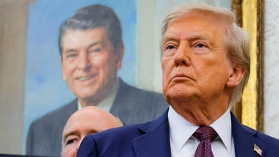 President Donald Trump slammed TIME magazine for their last cover photo of him. (REUTERS)
