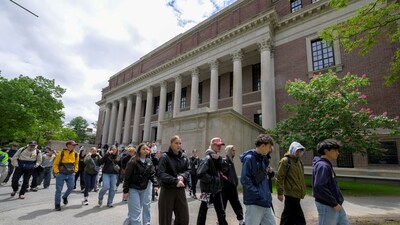 The earliest alert by Harvard had asked students to “please avoid the area and shelter in place.” (REUTERS)