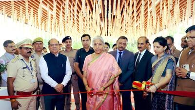 Union minister of finance Nirmala Sitharaman inaugurates the newly-constructed building at Kamla Nehru Nagar. (HT Photo) Union minister of finance Nirmala Sitharaman inaugurates the newly-constructed building at Kamla Nehru Nagar. (HT Photo)