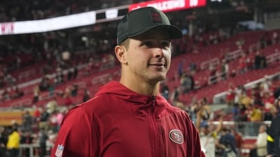 San Francisco 49ers quarterback Brock Purdy (13) walks off the field after the game against the Atlanta Falcons (IMAGN IMAGES via Reuters Connect)