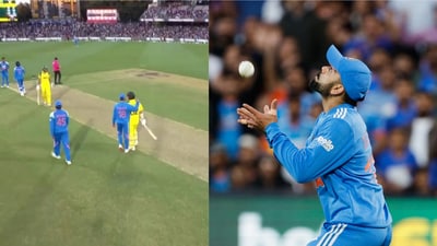 Virat Kohli put an arm around Travis Head's shoulders and had a word right before the batter was dismissed. (Screengrab) Virat Kohli put an arm around Travis Head's shoulders and had a word right before the batter was dismissed. (Screengrab)