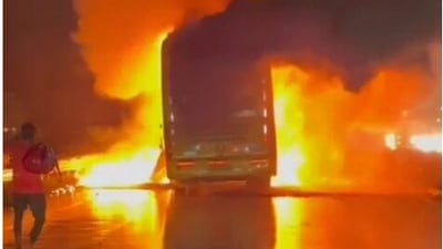According to Kurnool District Collector Dr A Siri, out of the 41 passengers, 21 have been rescued safely. (HT Photo) According to Kurnool District Collector Dr A Siri, out of the 41 passengers, 21 have been rescued safely. (HT Photo)