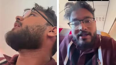 Air India passenger Mahi Khan says he was threatened for not speaking Marathi (Instagram/@mahinergy) Air India passenger Mahi Khan says he was threatened for not speaking Marathi (Instagram/@mahinergy)