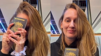 A British woman expressed pure happiness on social media after her India visa was granted just two days before her scheduled flight. (Instagram/londonki_lali)