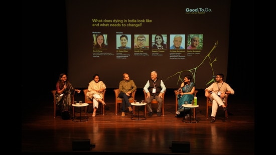 The Good.To.Go. Death Literacy Festival opened with a panel discussion on “What does dying in India look like right now?” (GoodToGo Death Literacy Festival)
