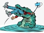 ‘Out of the frying pan...’ in Indonesian becomes ‘out of the tiger’s mouth, and into the crocodile’s’. (Shutterstock) ‘Out of the frying pan...’ in Indonesian becomes ‘out of the tiger’s mouth, and into the crocodile’s’. (Shutterstock)