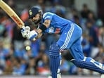 Virat Kohli plays a shot during the third one-day international. Virat Kohli plays a shot during the third one-day international.