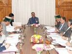 Himachal chief minister Sukhvinder Singh Sukhu during cabinet meeting in Himachal on Saturday. (HT Photo) Himachal chief minister Sukhvinder Singh Sukhu during cabinet meeting in Himachal on Saturday. (HT Photo)