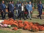 Jammu and Kashmir chief minister Omar Abdullah during the inauguration of Chrysanthemum Garden, in Srinagar, on Saturday. (ANI) Jammu and Kashmir chief minister Omar Abdullah during the inauguration of Chrysanthemum Garden, in Srinagar, on Saturday. (ANI)