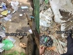 The video showed a tree trunk and water pipes obstructing the walkway, further highlighting the challenges pedestrians face. The video showed a tree trunk and water pipes obstructing the walkway, further highlighting the challenges pedestrians face.