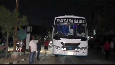 According to eyewitnesses, the dangling wires brushed against the roof of the bus causing sparks and a loud crackling sound. (HT) According to eyewitnesses, the dangling wires brushed against the roof of the bus causing sparks and a loud crackling sound. (HT)
