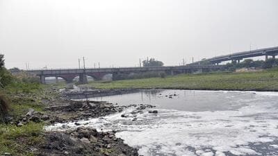 According to officials, the DPR has been drafted in line with directions issued by the National Green Tribunal (NGT) in connection with a petition filed by Noida resident Abhisht Kusum Gupta, who raised concerns over pollution in the Hindon and its tributaries. (HT Photos) According to officials, the DPR has been drafted in line with directions issued by the National Green Tribunal (NGT) in connection with a petition filed by Noida resident Abhisht Kusum Gupta, who raised concerns over pollution in the Hindon and its tributaries. (HT Photos)