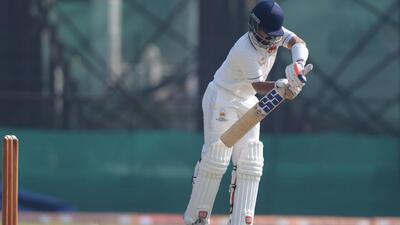 Ajinkya Rahane hit an unbeaten 118 in Mumbai’s second Ranji Trophy tie against Chhattisgarh on Saturday. (Waseem Andrabi/HT Photo) Ajinkya Rahane hit an unbeaten 118 in Mumbai’s second Ranji Trophy tie against Chhattisgarh on Saturday. (Waseem Andrabi/HT Photo)