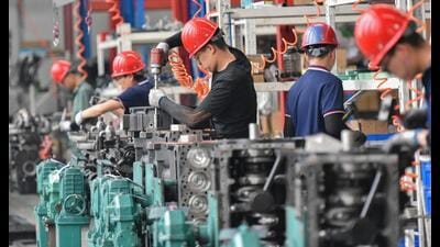 By 2020, China had around 30% share in global manufacturing, becoming most countries’ largest trading partner. (AFP) By 2020, China had around 30% share in global manufacturing, becoming most countries’ largest trading partner. (AFP)