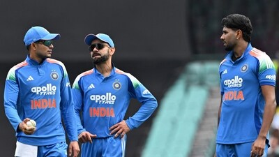 Harshit Rana with Virat Kohli and Shubman Gill (AFP) Harshit Rana with Virat Kohli and Shubman Gill (AFP)