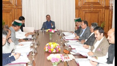 Himachal chief minister Sukhvinder Singh Sukhu during cabinet meeting in Himachal on Saturday. (HT Photo) Himachal chief minister Sukhvinder Singh Sukhu during cabinet meeting in Himachal on Saturday. (HT Photo)