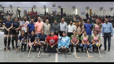 In the girls’ 10–12 years category, Harnoor clinched gold, followed by Dhruvika (silver) and Navya (bronze). (HT Photo) In the girls’ 10–12 years category, Harnoor clinched gold, followed by Dhruvika (silver) and Navya (bronze). (HT Photo)