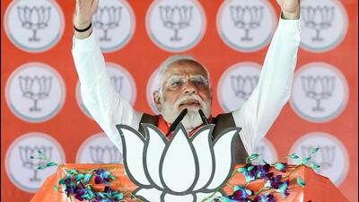 Prime Minister Narendra Modi speaks during a public rally for the Bihar assembly elections, in Begusarai on Friday. (Narendra Modi Photo Gallery) Prime Minister Narendra Modi speaks during a public rally for the Bihar assembly elections, in Begusarai on Friday. (Narendra Modi Photo Gallery)