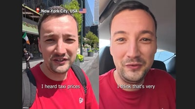 A German vlogger posted his first NYC yellow taxi ride video. (Instagram/ken_abroad) A German vlogger posted his first NYC yellow taxi ride video. (Instagram/ken_abroad)