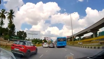 Social media users in Bengaluru demanded action against the bus driver, labelling his behaviour reckless and dangerous. (X) Social media users in Bengaluru demanded action against the bus driver, labelling his behaviour reckless and dangerous. (X)