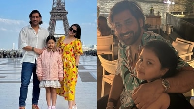 MS Dhoni with wife Sakshi and daughter Ziva Singh Dhoni MS Dhoni with wife Sakshi and daughter Ziva Singh Dhoni
