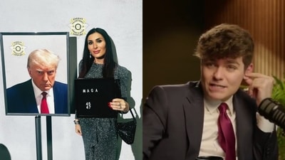 Laura Loomer told Nick Fuentes she worked hard, while claiming he didn't seem to work at all. (Instagram/reallauraloomer, X/@stillgray) Laura Loomer told Nick Fuentes she worked hard, while claiming he didn't seem to work at all. (Instagram/reallauraloomer, X/@stillgray)