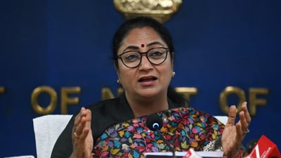 Delhi Chief Minister Rekha Gupta addresses a press conference. (HT Photo/Vipin Kumar) Delhi Chief Minister Rekha Gupta addresses a press conference. (HT Photo/Vipin Kumar)