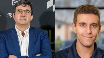 Vladimir Kramnik and Daniel Naroditsky. (X)