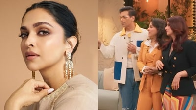 Deepika Padukone; Karan Johar, Kajol and Twinkle Khanna on Two Much Deepika Padukone; Karan Johar, Kajol and Twinkle Khanna on Two Much