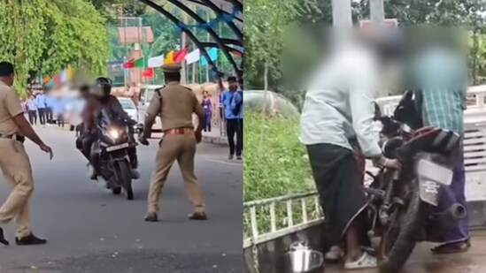 Kerala Police shared a viral video showing three bikers flouting security rules during President Murmu’s visit, (Instagram/kerala_police)