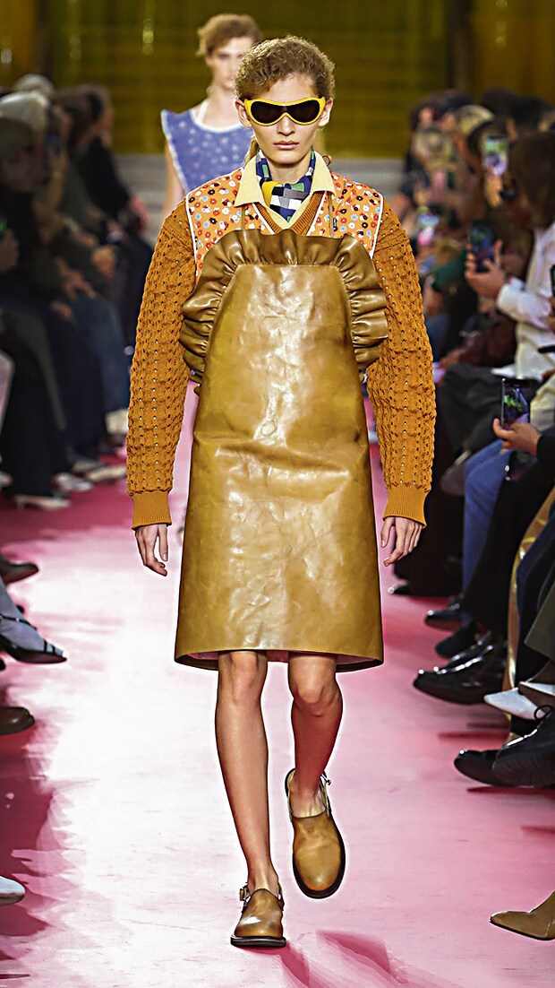 An ensemble by the Prada subsidiary Miu Miu. (.) An ensemble by the Prada subsidiary Miu Miu. (.)