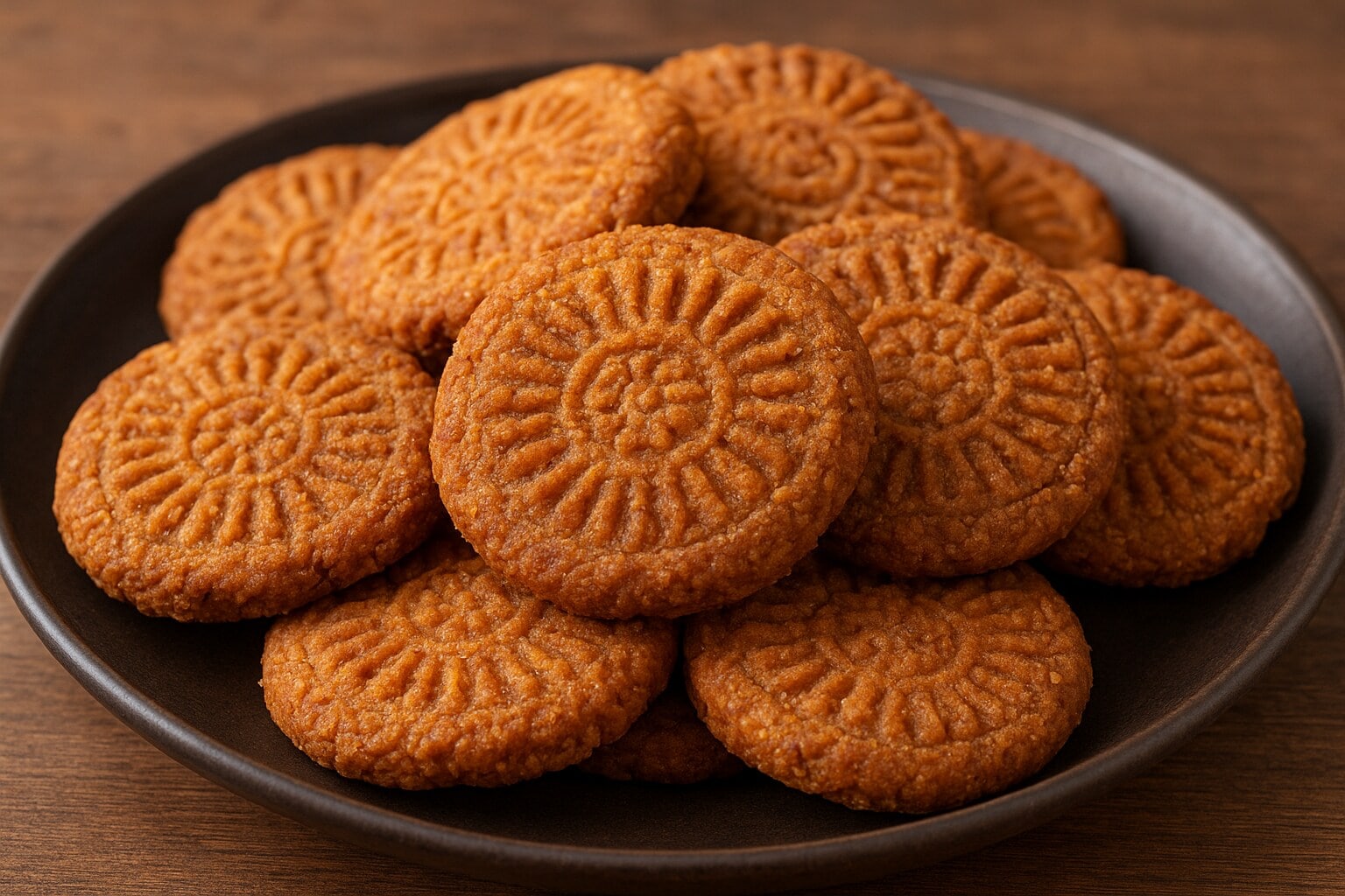 Thekua, a deep-fried cookie made with wheat flour, jaggery, and ghee, is one of Bihar’s most beloved traditional sweets. Thekua, a deep-fried cookie made with wheat flour, jaggery, and ghee, is one of Bihar’s most beloved traditional sweets.