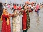 Chhath Puja 2025 day 2: Kharna, marking the second day of Chhath Puja, involves strict fasting and prayers to the Sun God Surya for blessings. (Photo by Santosh Kumar/ Hindustan Times)