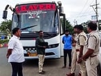 Police personnel intensify vehicle inspections to prevent future accidents and ensure road safety after the Kurnool bus accident. Police personnel intensify vehicle inspections to prevent future accidents and ensure road safety after the Kurnool bus accident.