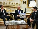 President Trump refuted claims he would name a new $300 million ballroom after himself, referring to them as fake news. President Trump refuted claims he would name a new $300 million ballroom after himself, referring to them as fake news.